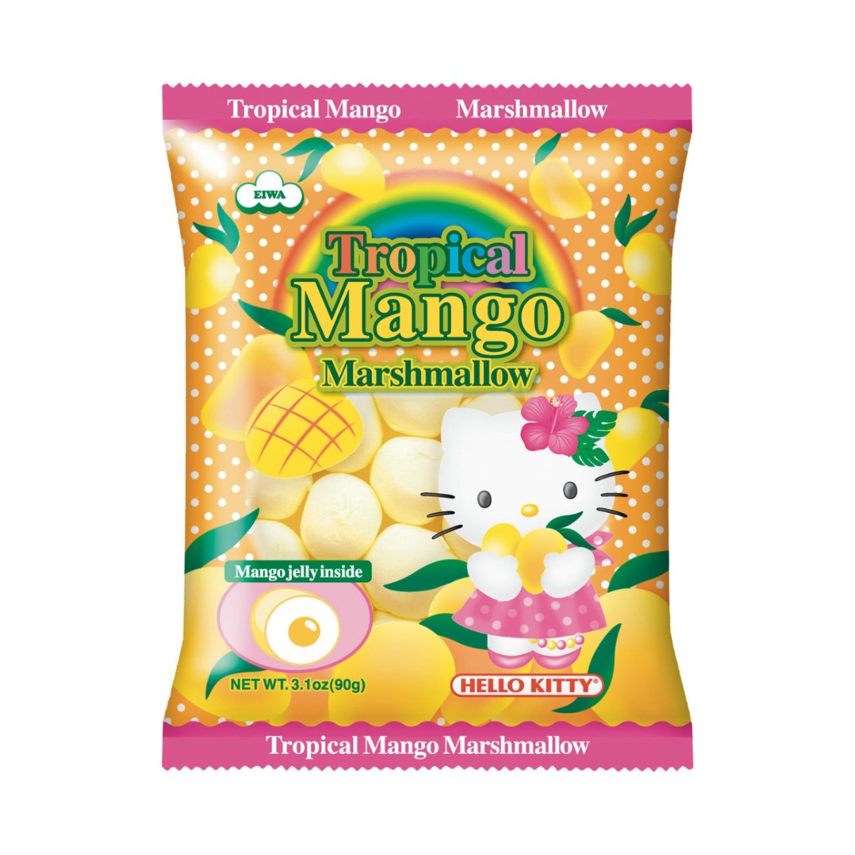 Eiwa Marshmallow, Hello Kitty, Tropical Mango 3.1 Oz