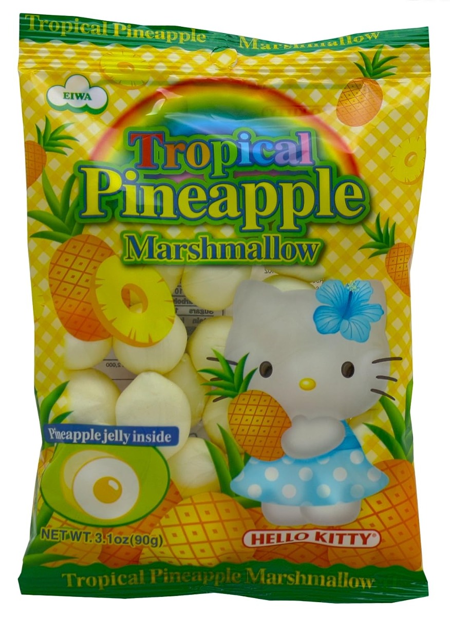 Eiwa Hello Kitty Tropical Pineapple Marshmallow - 3.1 Oz