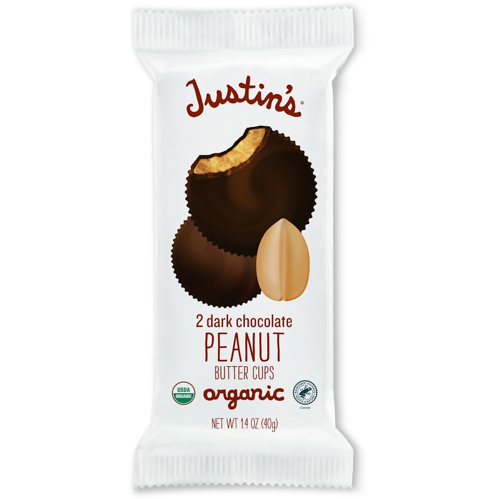Justin's Peanut Butter Cups, Organic, Dark Chocolate