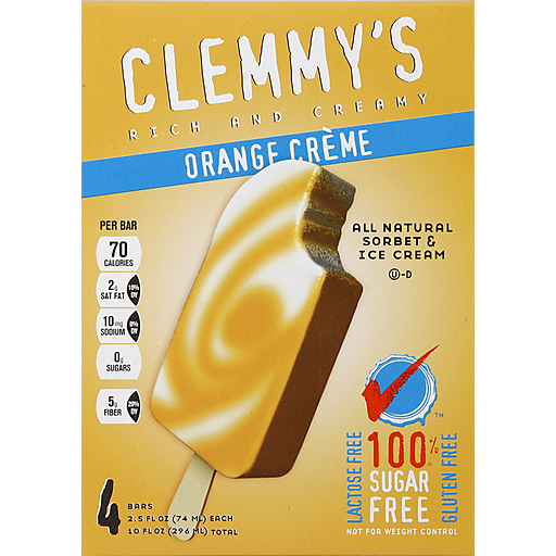 Clemmys Ice Cream Bar, Orange Creme