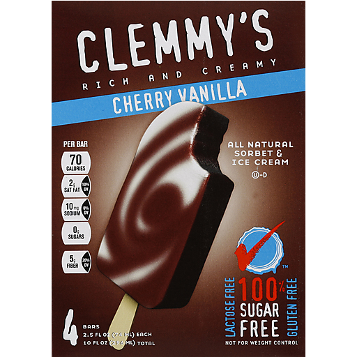 Clemmys Ice Cream Bar, Cherry Vanilla