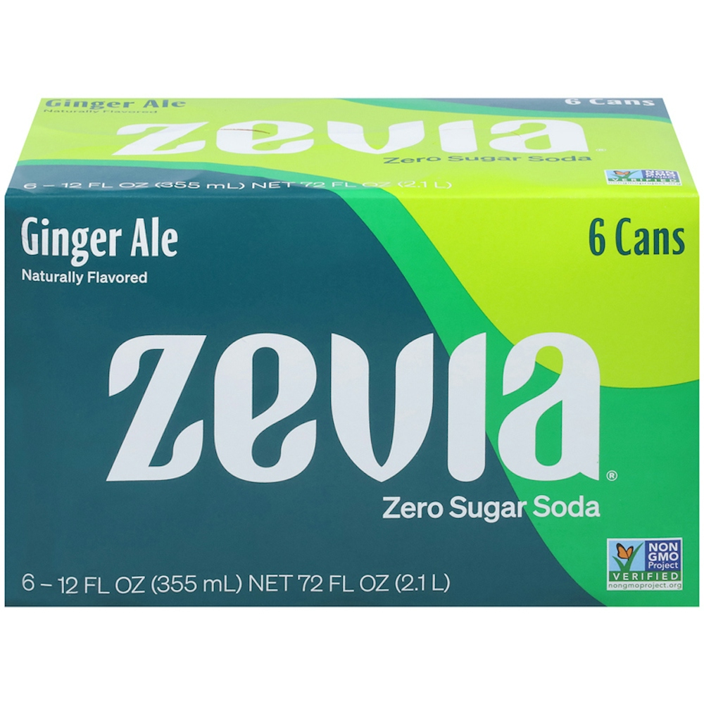 Zevia Ginger Ale Zero Calorie Soda - 6pk/12 Fl Oz Cans