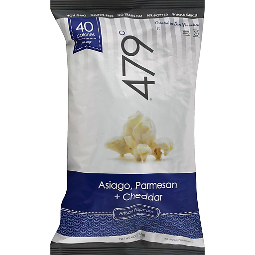 479 Asiago, Parmesan + Cheddar Artisan Popcorn