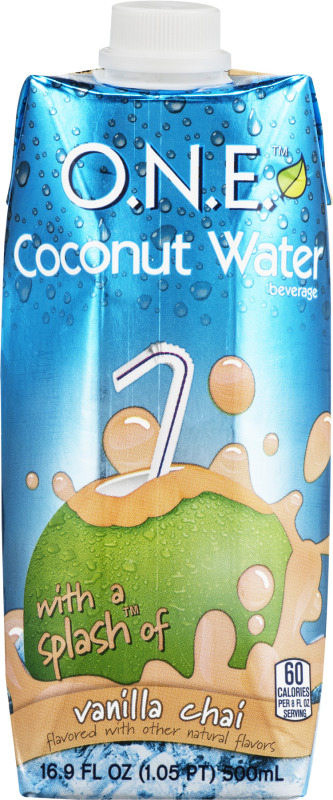 O.n.e. Coconut Water Beverage, With A Splash Of Vanilla Chai
