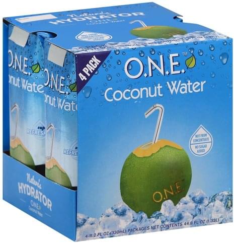 Cartoon One Coconut Water (4-11.2 Fl Oz)44.8 Fluid Ounce 4 Pack Canister
