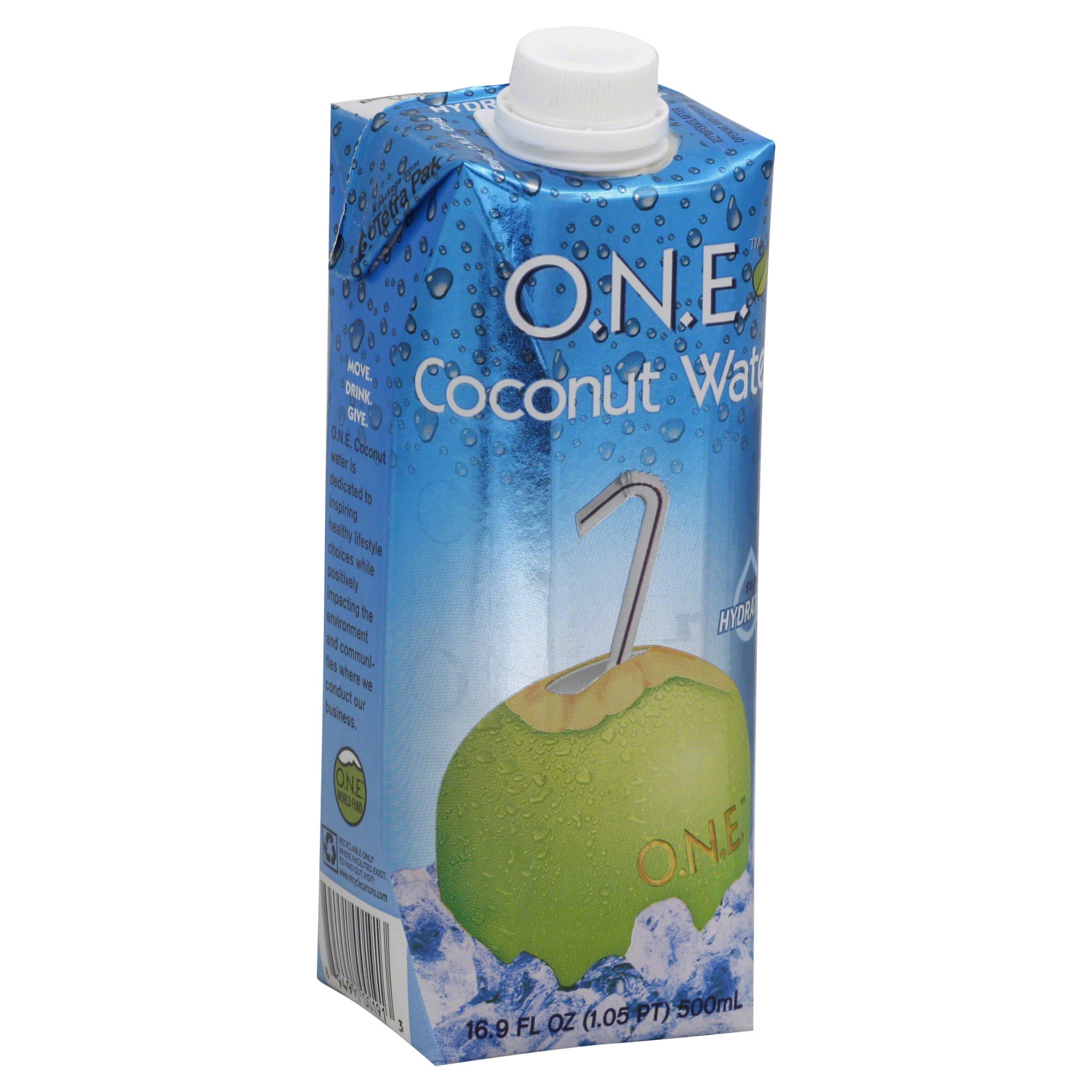One Natural Experience Pure Coconut Water - Case Of 12 - 16.9 Fl Oz