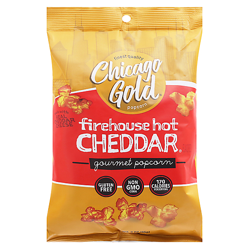 Chicago Gold Popcorn Gourmet Firehouse Hot Cheddar 3 Oz