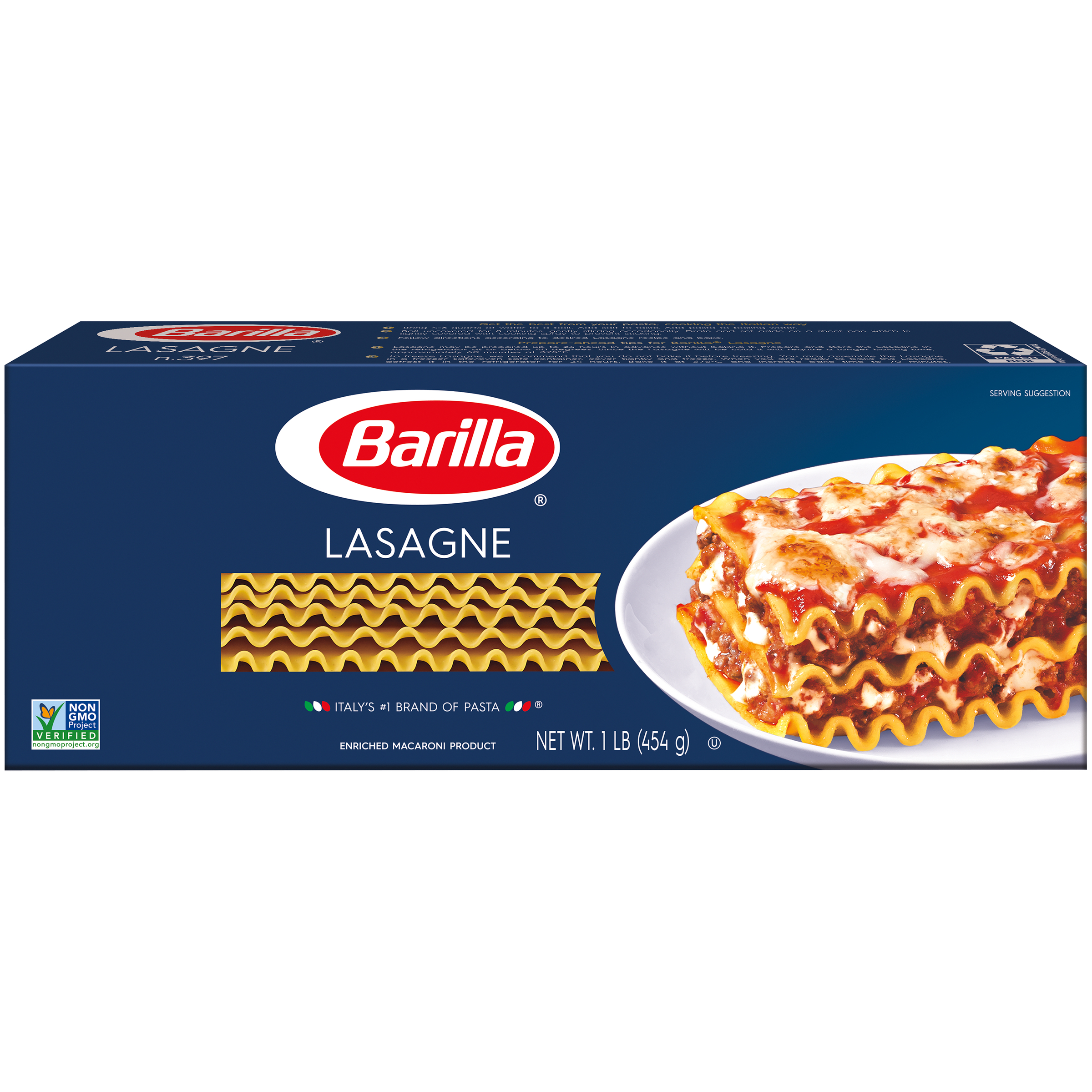 Barilla Classic Blue Box Oven Pasta Wavy Lasagne