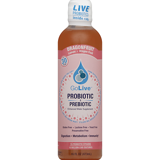 GoLive Probiotic & Prebiotic Supplement, Dragonfruit 16 Oz
