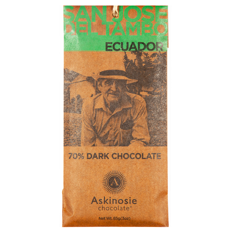 Askinosie Mörk Choklad 70% "Ecuador" – 76% Rabatt
