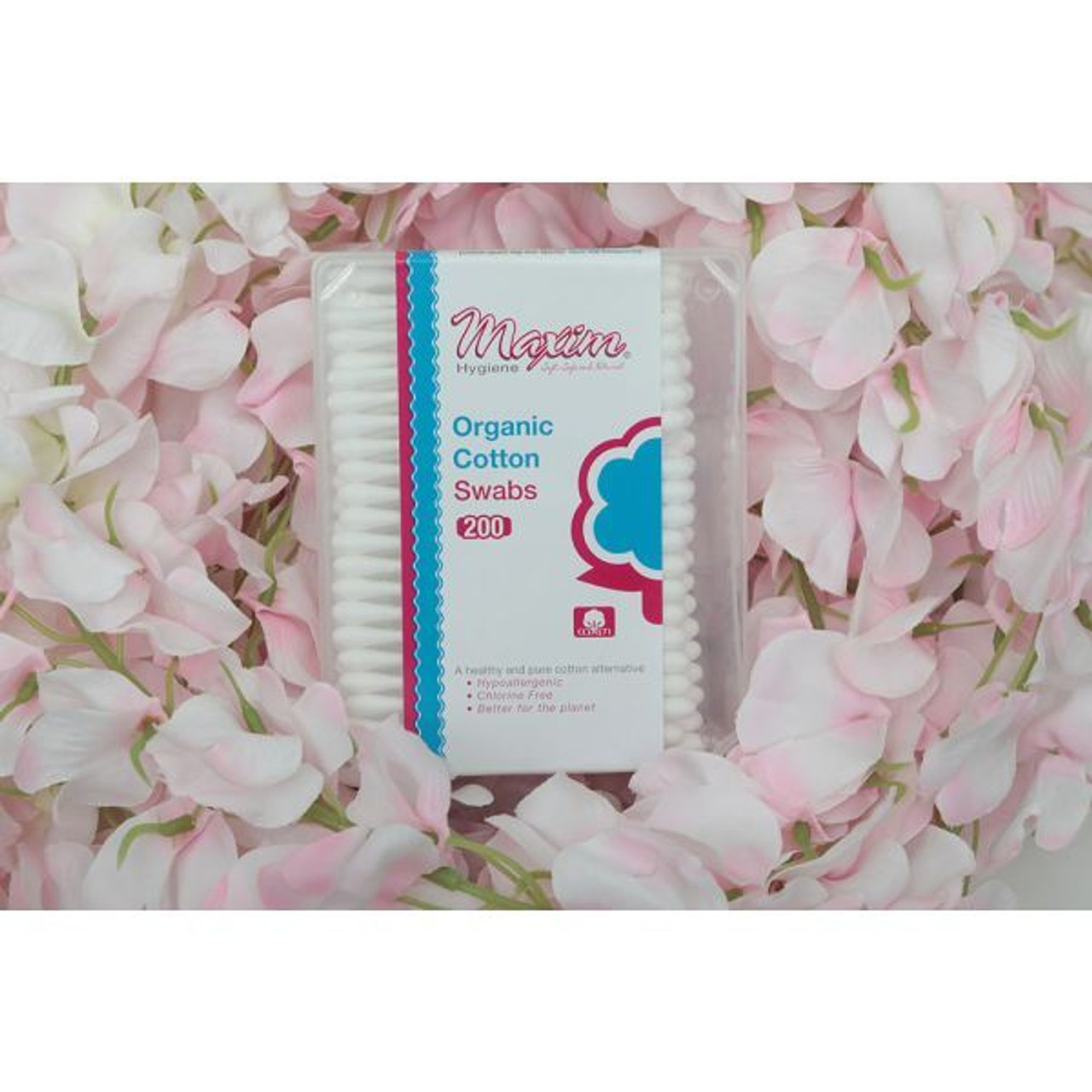 Maxim Hygiene Products Organic Cotton Swabs
