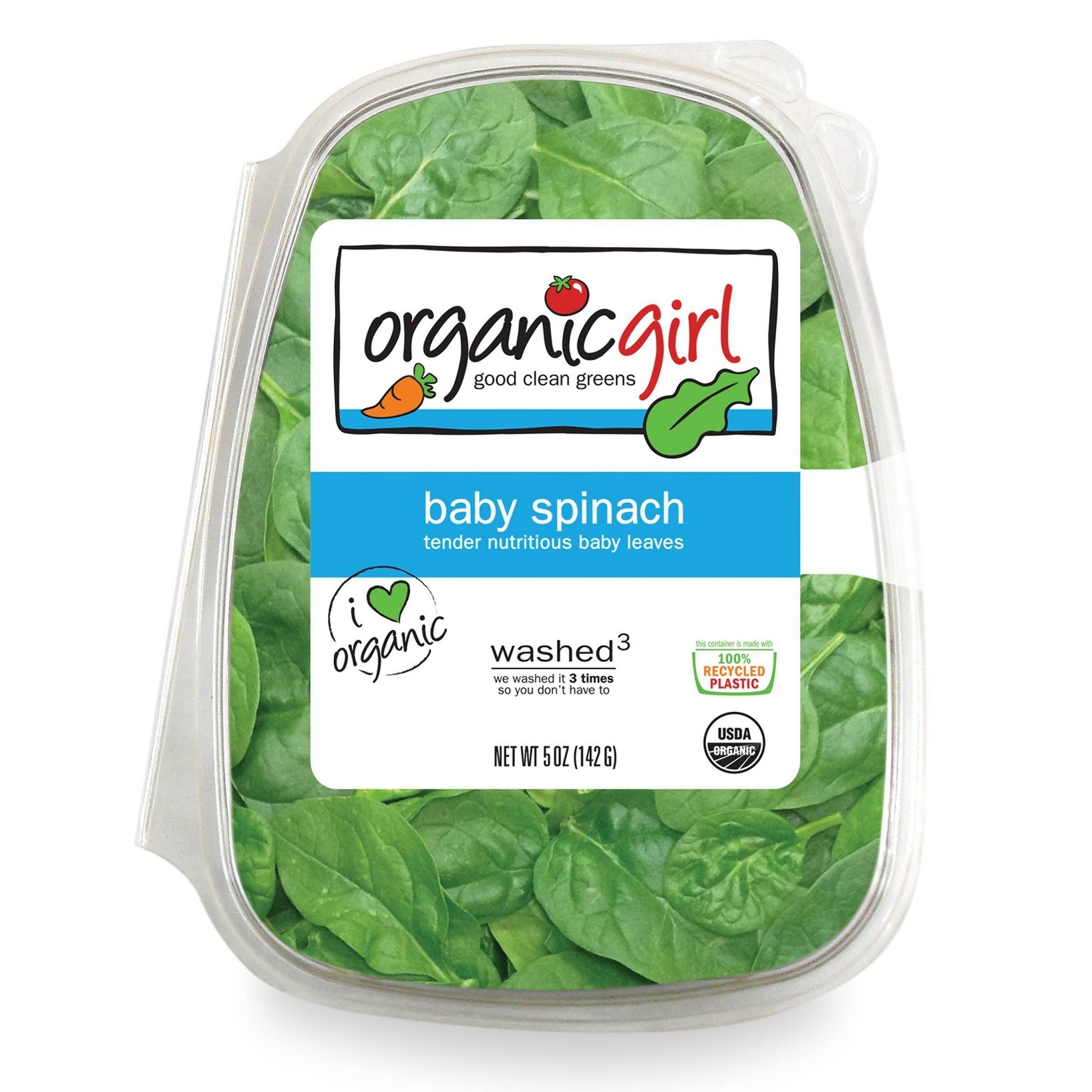 Organicgirl Baby Spinach 5 Oz. Container