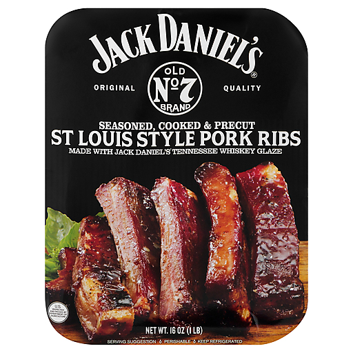Jack Daniel's Seasoned Cooked & Precut Pork Ribs St Louis Style