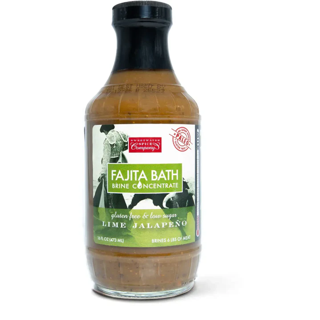 Sweetwater Spice Brine Concentrate, Fajita Bath, Lime Jalapeno