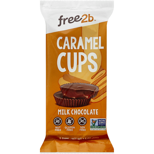 Sun Cups Free2b Caramel Milk Chocolate