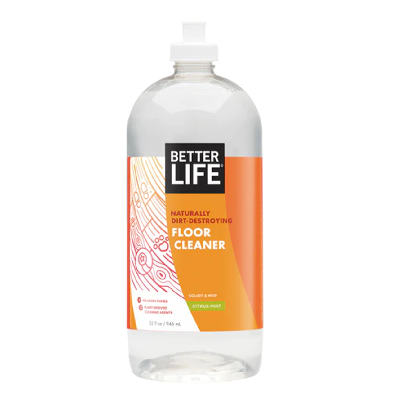Better Life Simply Floored! Natural Floor Cleaner Citrus Mint — 32 Fl Oz