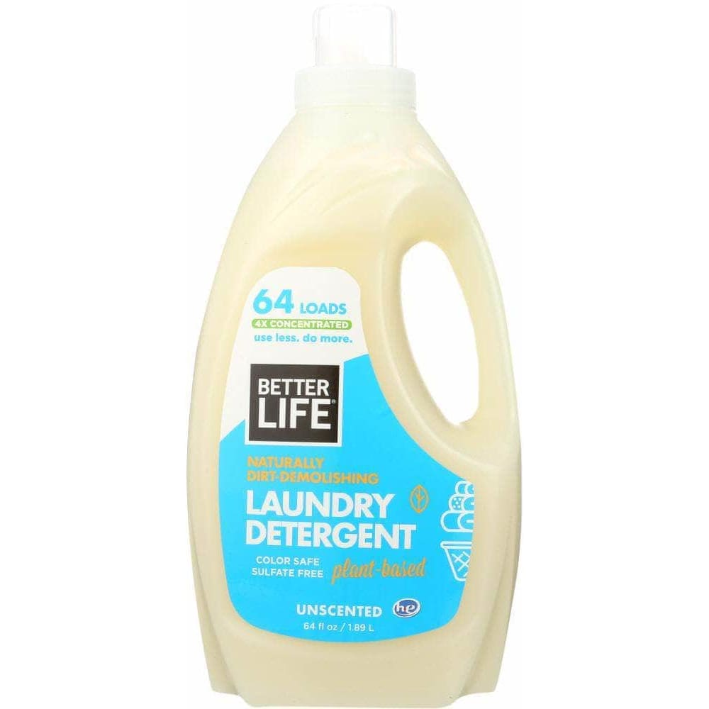 Better Life Laundry Detergent Unscented, 64 Fl Oz