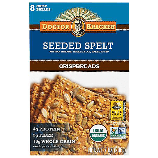 Doctor Kracker Crispbreads Seeded Spelt