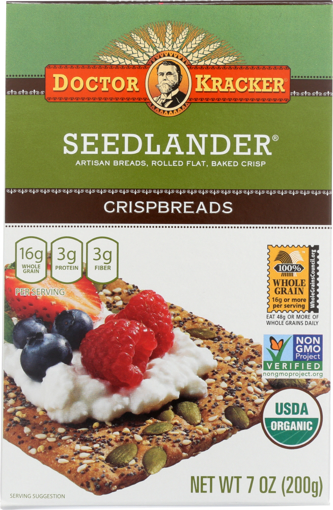 Doctor Kracker Organic Seedlander Crispbreads, 7 Oz