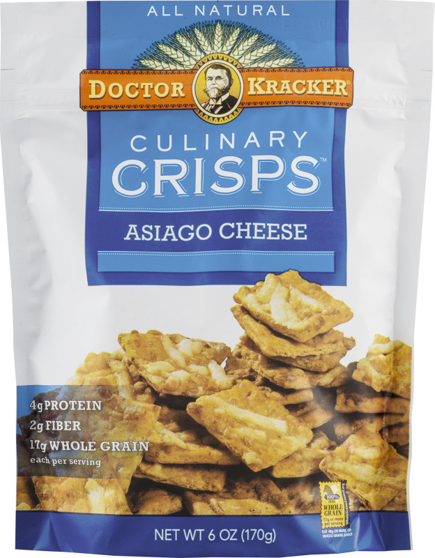 Doctor Kracker Culinary Crisps Asiago Cheese