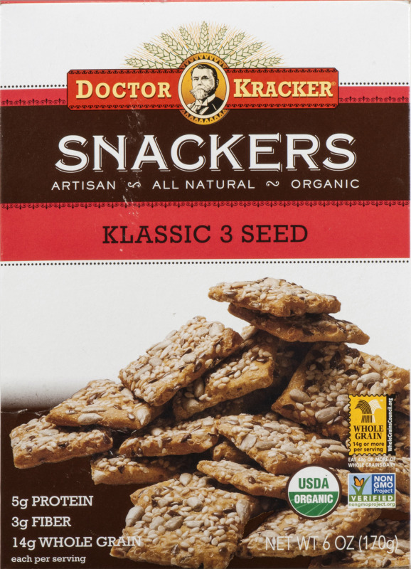 Doctor Kracker Snackers, Klassic 3 Seed 6 Oz