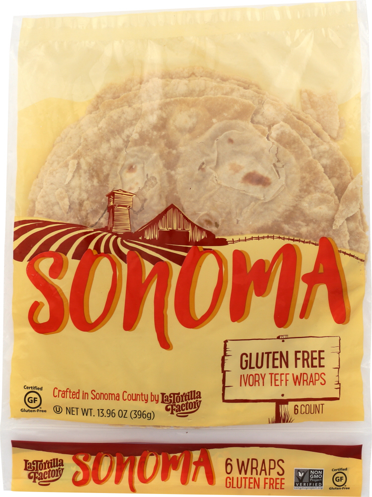 Sonoma Ivory Teff Wraps, 13.96 Oz
