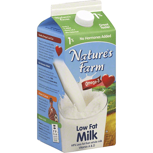 Natures Farm Milk, Low Fat, 1% Milkfat