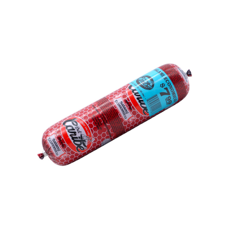 31564 - Del Caribe Salami Economico - 25.60 Oz. - Box: 24 Units - Loc: NV-14