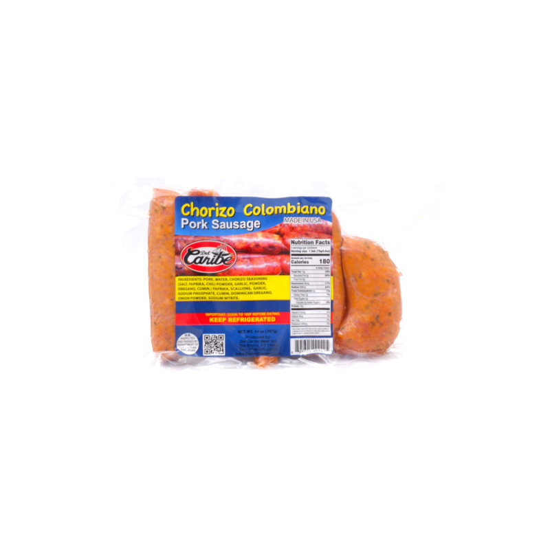 31577 - Del Caribe Chorizo (COLOMBIANO) - 14 Oz. - BOX: 20 Units