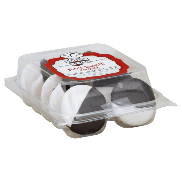 Superior On Main Black & White Frosted Cake Cookies
