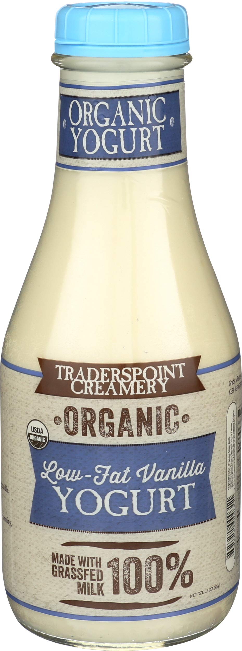 Traders Point Creamery Organic Vanilla Yogurt Low Fat, 32 OZ