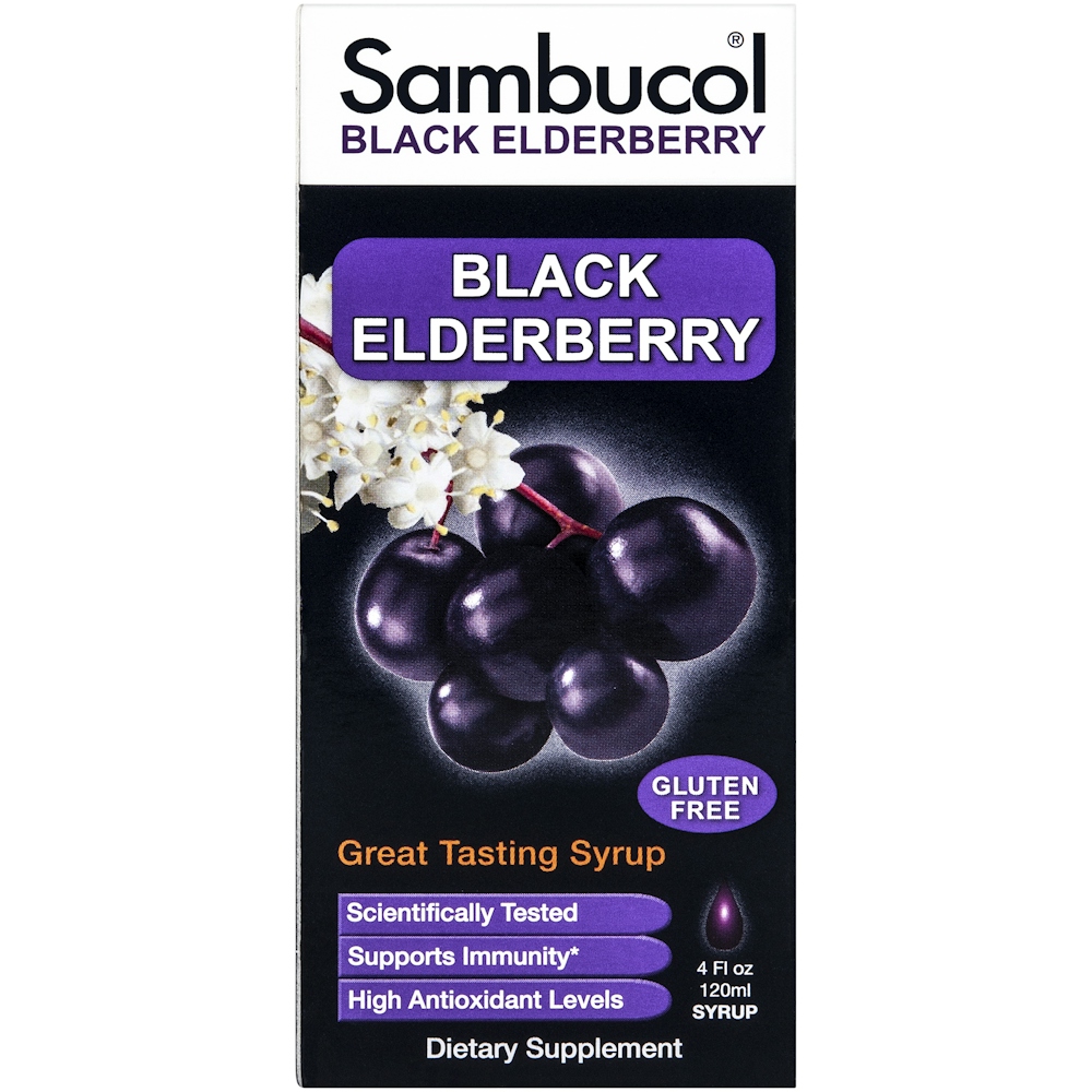 Sambucol Immune Syrup, Original Formula, 16,720 Mg, Black Elderberry 4 Fl Oz