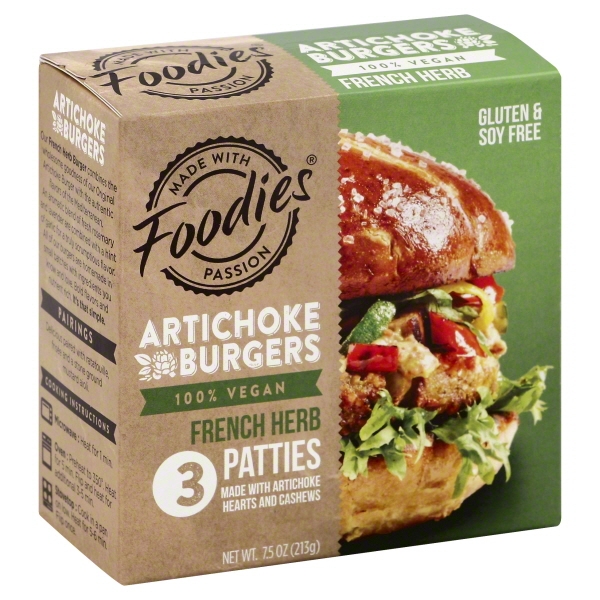 Foodies Artichoke Burgers French Herb Patties