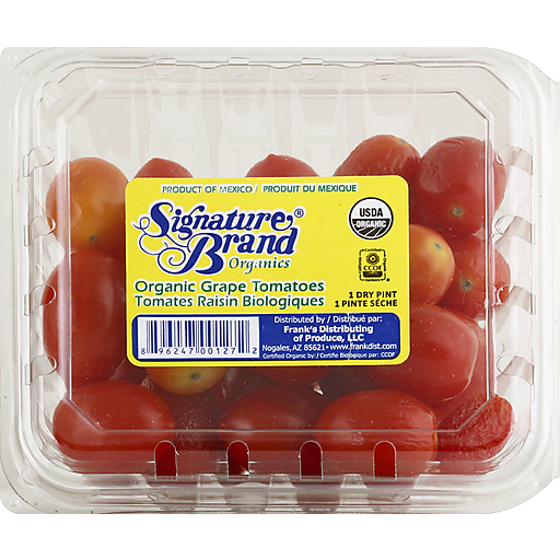 Signature Brand Organics Tomatoes, Organic, Grape