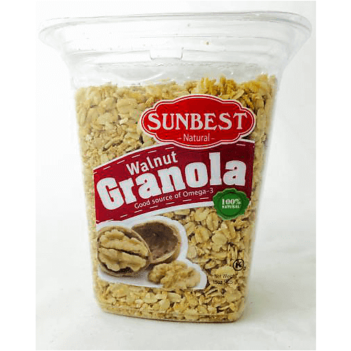 Sunbest 100% Natural Granola, Walnut
