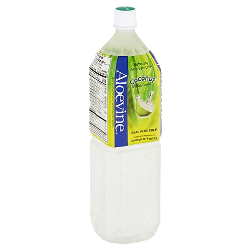 Aloevine Aloe Vera Drink, Refreshing, Coconut 50.7 Fl Oz