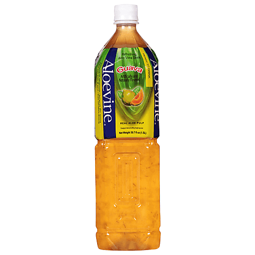 Aloevine Aloe Vera Drink, Refreshing, Guava 50.7 Fl Oz