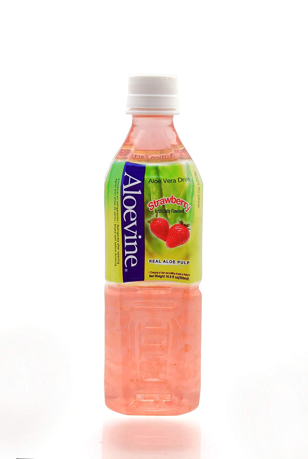 Aloevine Aloe Vera Drink, Strawberry, 16.9 Fl Oz