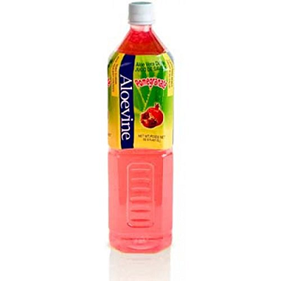 Aloevine Aloe Vera Drink Pomegranate Juice L 16.9 Oz. 20 Pack L Smart Fruit Korean Drinks