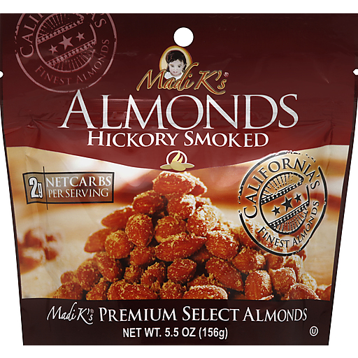 Madi Ks Almonds, Hickory Smoked 5.5 Oz