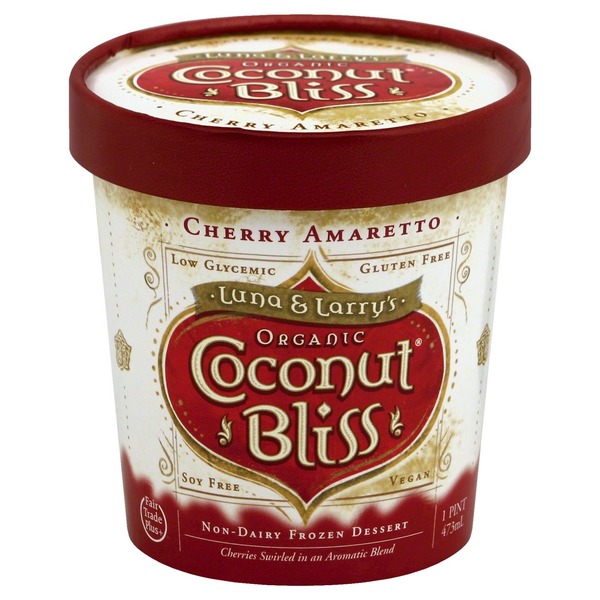 Coconut Bliss Sweet Cherry Amaretto Frozen Dessert 1 Pt