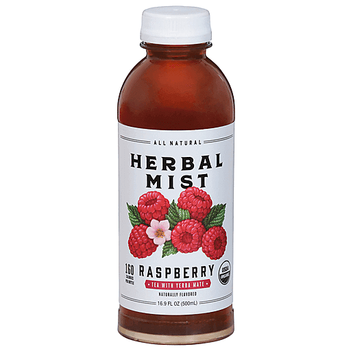 Herbal Mist Te Líquido De Frambuesa Y Yerba Mate 20 Oz