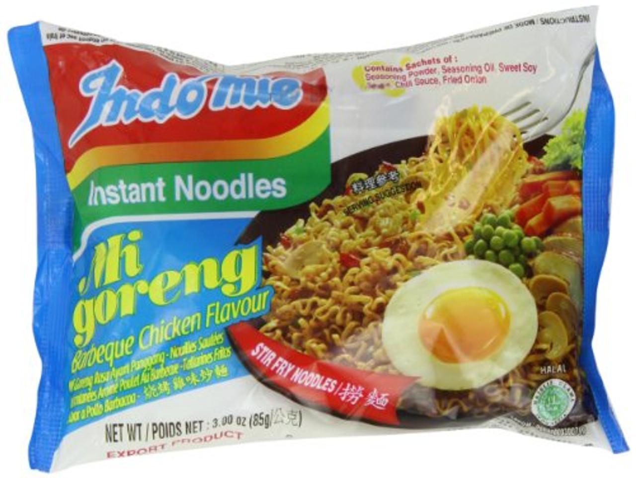 Indomie Indo Mie Noodles, Instant, Barbeque Chicken Flavour