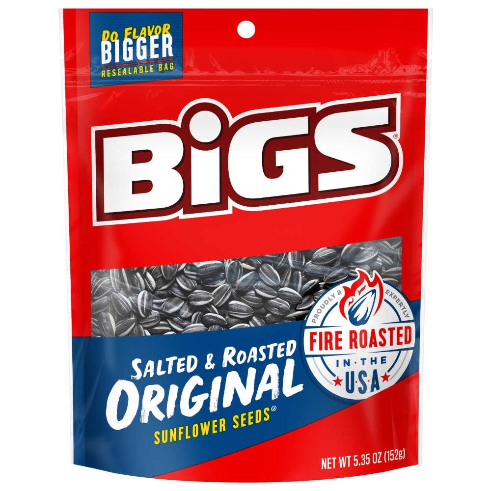 Bigs Original Salted & Roasted Sunflower Seeds, 5.35-Ounce Bag