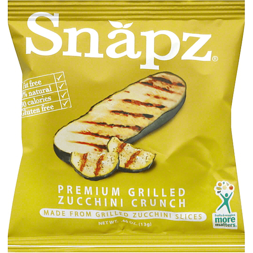 Snapz Zucchini Crunch, Premium Grilled