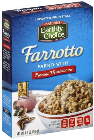 Nature's Earthly Choice Farro Risotto With Porcini Mushrooms
