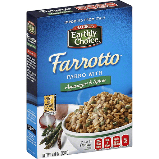 Nature's Earthly Choice Easy Farro Primavera With Asparagus & Peas