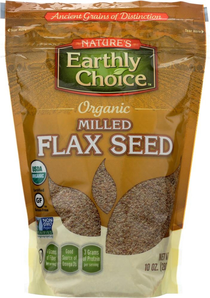 Nature's Earthly Choice Flax Seed, Organic, Milled 10 Oz