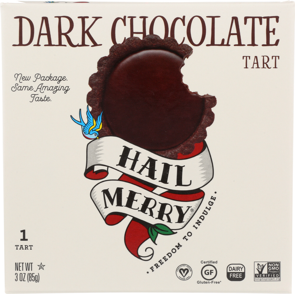 Hail Merry Tart, Dark Chocolate 3 Oz