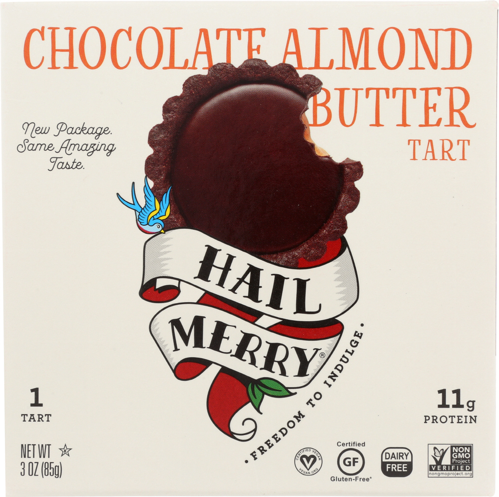 Hail Merry Dark Chocolate Tart, Almond Butter